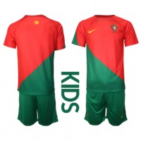 Maglie da calcio Portogallo Prima Maglia Bambino Mondiali 2022 Manica Corta (+ Pantaloni corti)